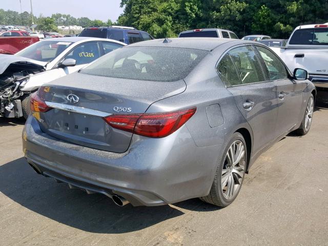 JN1EV7AR5JM444758 - 2018 INFINITI Q50 LUXE GRAY photo 4