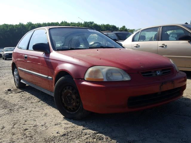 2HGEJ6429WH101173 - 1998 HONDA CIVIC CX RED photo 1