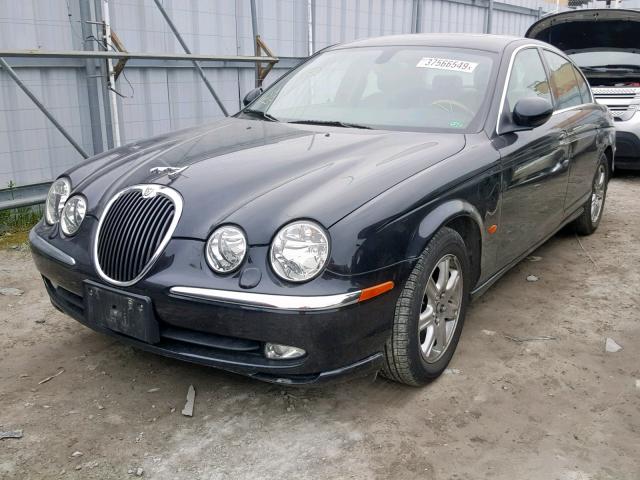 SAJGA01T43FM68336 - 2003 JAGUAR S-TYPE BLACK photo 2