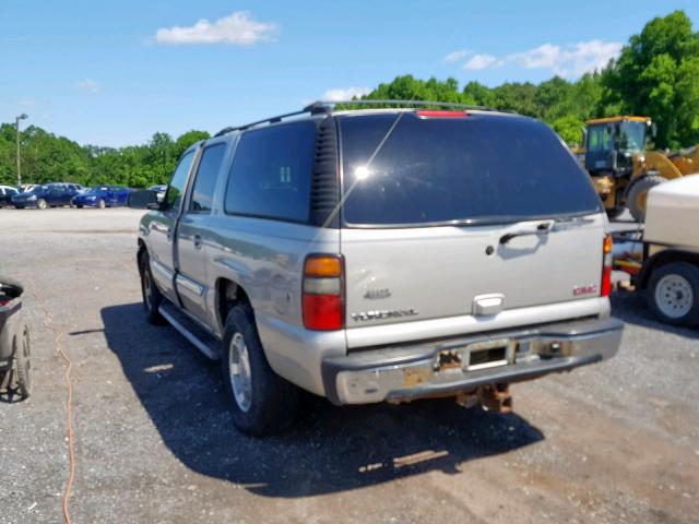 3GKFK16Z55G179837 - 2005 GMC YUKON XL K SILVER photo 3