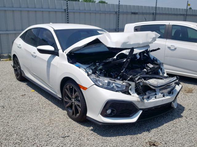 SHHFK7H46JU237419 - 2018 HONDA CIVIC SPOR WHITE photo 1