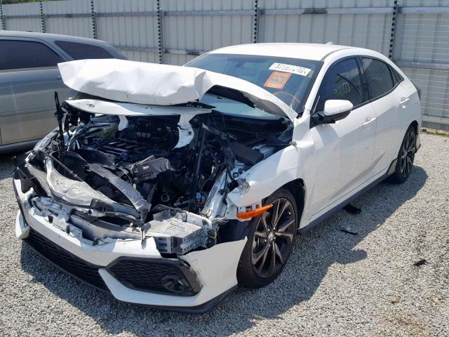 SHHFK7H46JU237419 - 2018 HONDA CIVIC SPOR WHITE photo 2