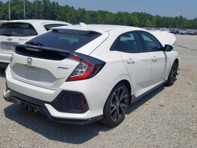 SHHFK7H46JU237419 - 2018 HONDA CIVIC SPOR WHITE photo 4