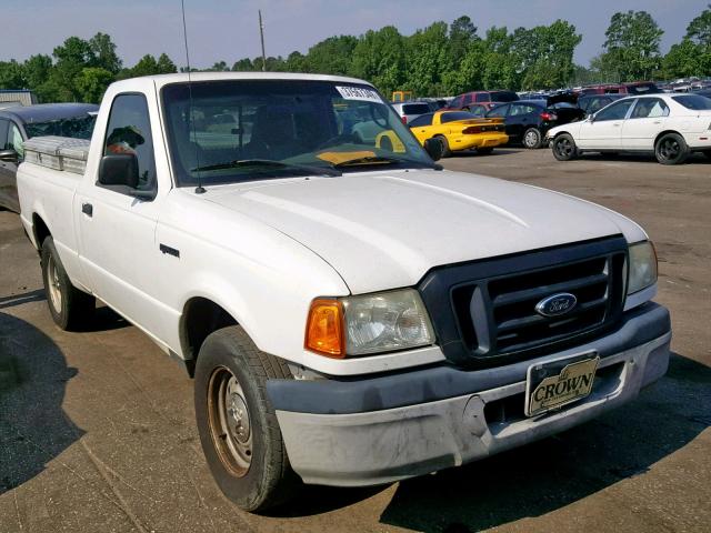 1FTYR10D65PA49087 - 2005 FORD RANGER WHITE photo 1