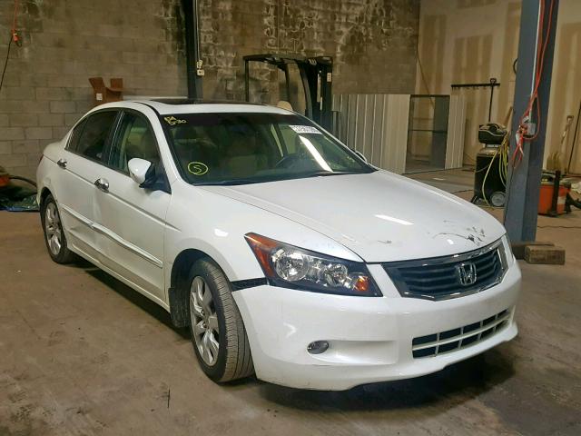 1HGCP3F85AA010186 - 2010 HONDA ACCORD EXL WHITE photo 1