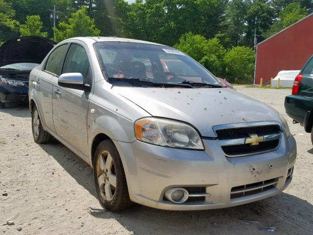 KL1TG56628B249196 - 2008 CHEVROLET AVEO LT SILVER photo 1