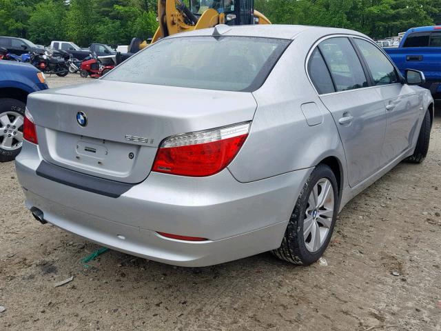 WBANV1C56AC388157 - 2010 BMW 528 XI SILVER photo 4