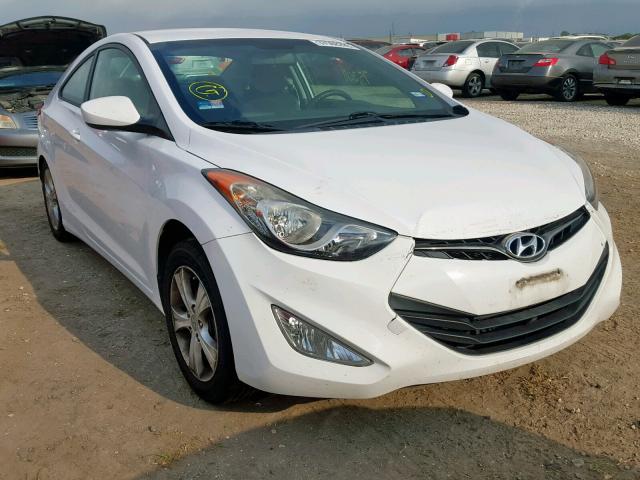 KMHDH6AE7DU004922 - 2013 HYUNDAI ELANTRA CO WHITE photo 1