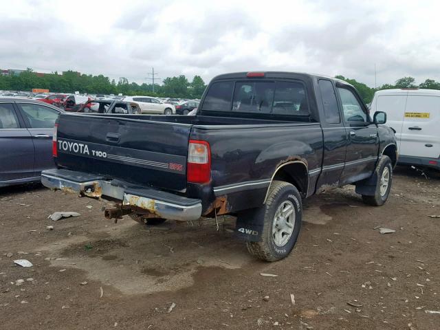 JT4UN24D3W0051609 - 1998 TOYOTA T100 XTRAC BLACK photo 4