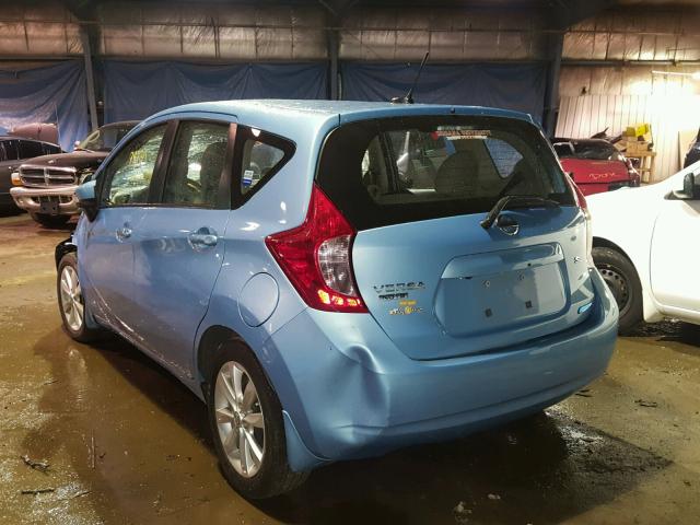 3N1CE2CP5FL361287 - 2015 NISSAN VERSA NOTE BLUE photo 3