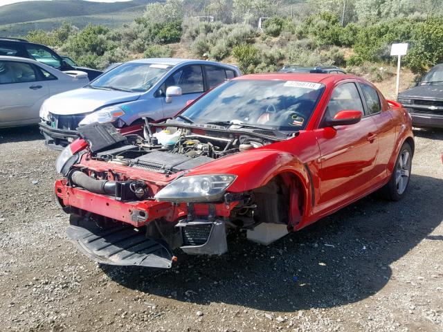 JM1FE173750146212 - 2005 MAZDA RX8 RED photo 2