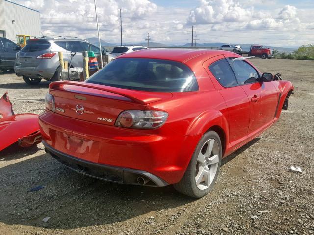 JM1FE173750146212 - 2005 MAZDA RX8 RED photo 4