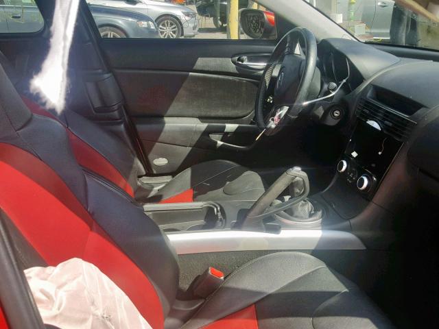 JM1FE173750146212 - 2005 MAZDA RX8 RED photo 5