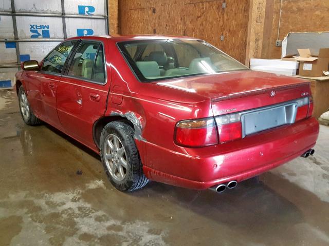 1G6KS54Y03U281989 - 2003 CADILLAC SEVILLE SL RED photo 3