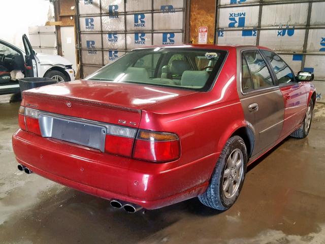 1G6KS54Y03U281989 - 2003 CADILLAC SEVILLE SL RED photo 4