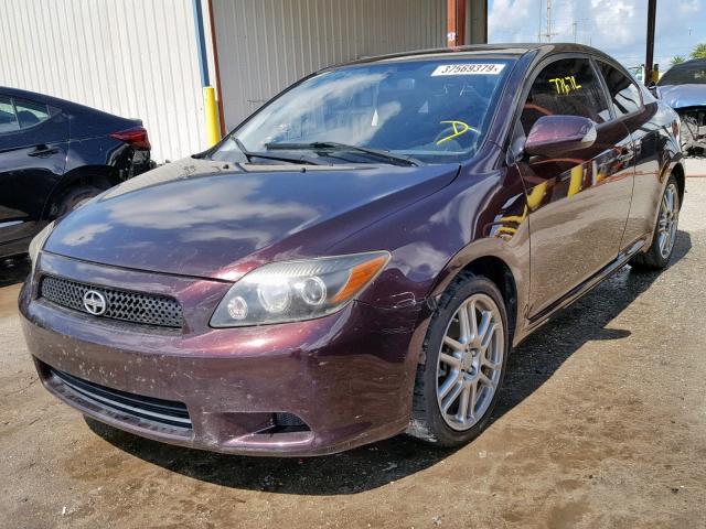 JTKDE3B70A0304213 - 2010 TOYOTA SCION TC BURGUNDY photo 2