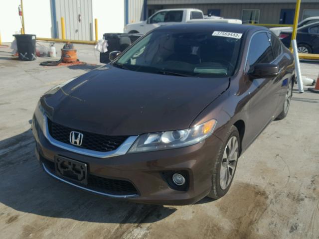 1HGCT1B80EA010589 - 2014 HONDA ACCORD EXL BROWN photo 2