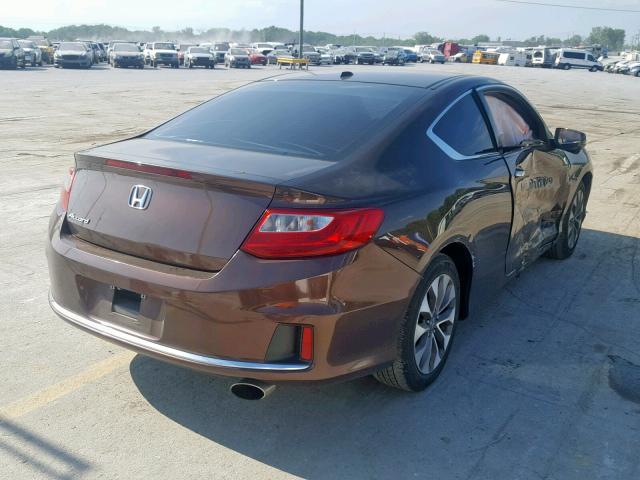 1HGCT1B80EA010589 - 2014 HONDA ACCORD EXL BROWN photo 4