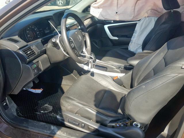 1HGCT1B80EA010589 - 2014 HONDA ACCORD EXL BROWN photo 5