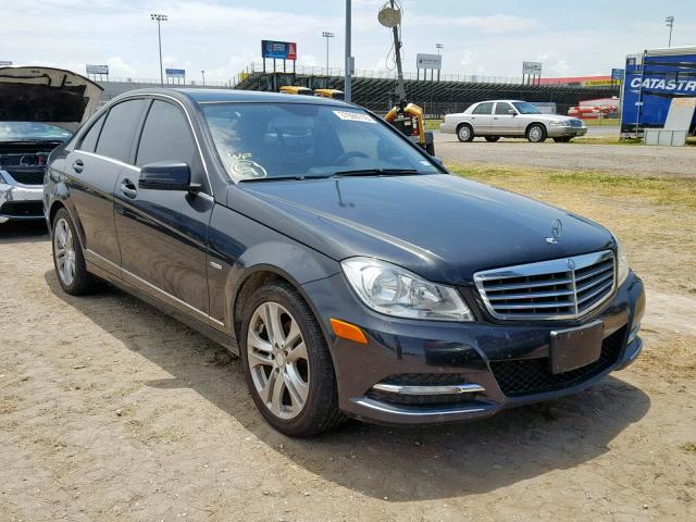 WDDGF4HB8CA600893 - 2012 MERCEDES-BENZ C 250 BLACK photo 1