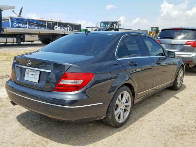 WDDGF4HB8CA600893 - 2012 MERCEDES-BENZ C 250 BLACK photo 4