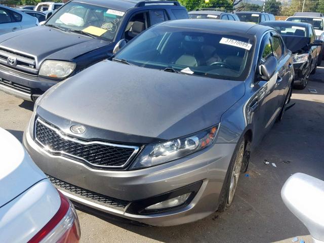 5XXGR4A66CG073083 - 2012 KIA OPTIMA SX GRAY photo 2