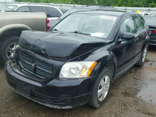 1B3HB28B57D154920 - 2007 DODGE CALIBER BLACK photo 2