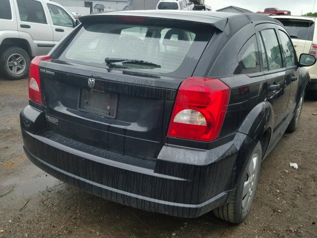 1B3HB28B57D154920 - 2007 DODGE CALIBER BLACK photo 4