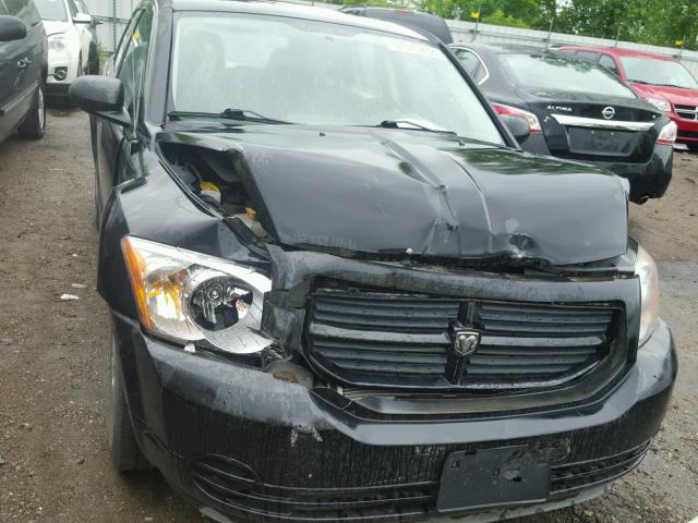 1B3HB28B57D154920 - 2007 DODGE CALIBER BLACK photo 9