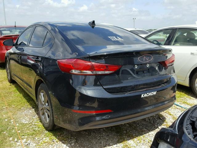 5NPD84LF1HH017857 - 2017 HYUNDAI ELANTRA BLACK photo 3