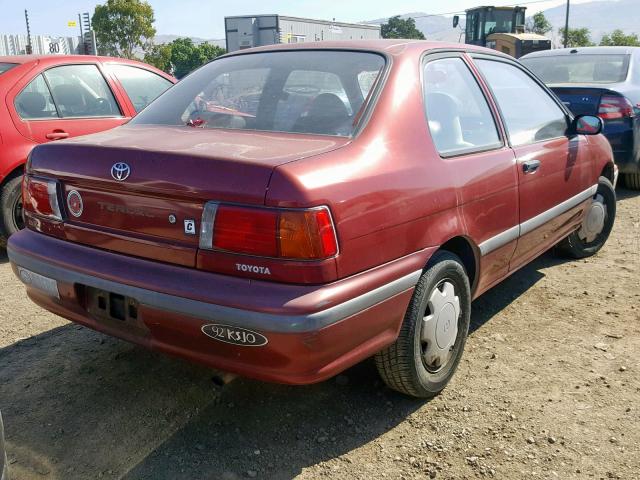 JT2EL43B8M0110858 - 1991 TOYOTA TERCEL DEL RED photo 4