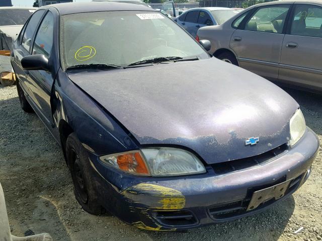 1G1JC524827383911 - 2002 CHEVROLET CAVALIER B BLUE photo 1