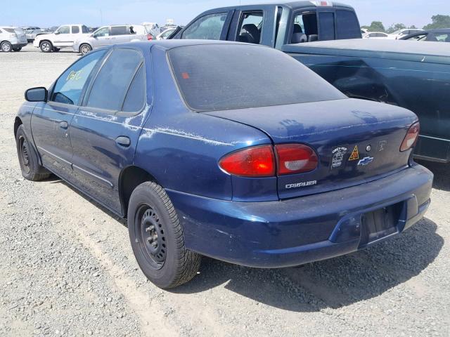 1G1JC524827383911 - 2002 CHEVROLET CAVALIER B BLUE photo 3