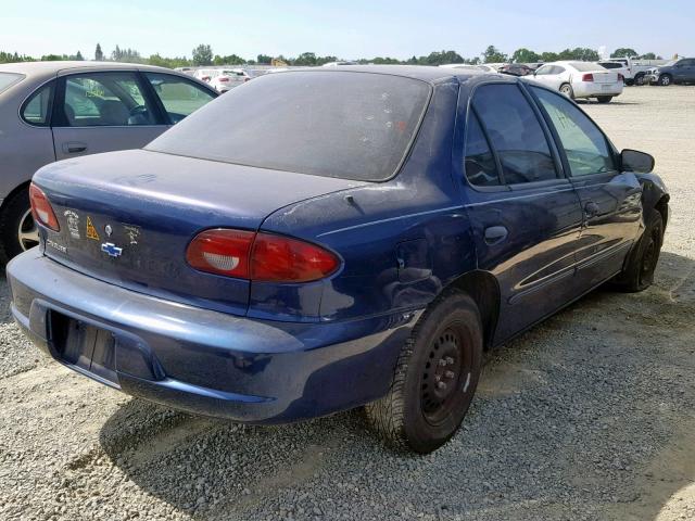 1G1JC524827383911 - 2002 CHEVROLET CAVALIER B BLUE photo 4