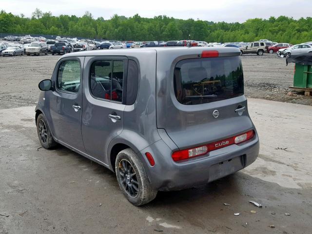 JN8AZ2KR8AT166126 - 2010 NISSAN CUBE BASE GRAY photo 3