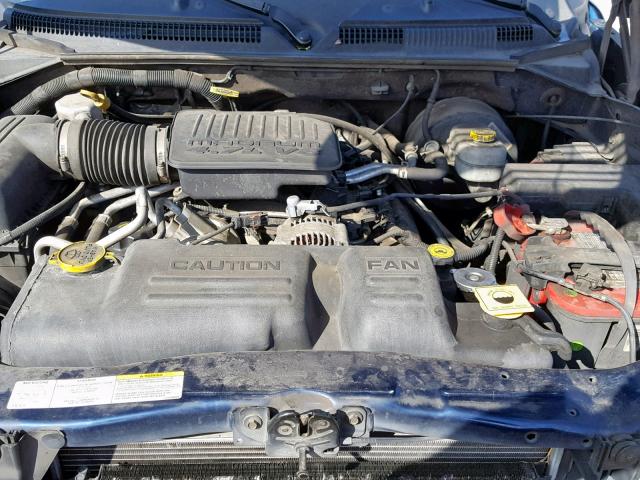 1D7HL38N64S563839 - 2004 DODGE DAKOTA QUA BLUE photo 7