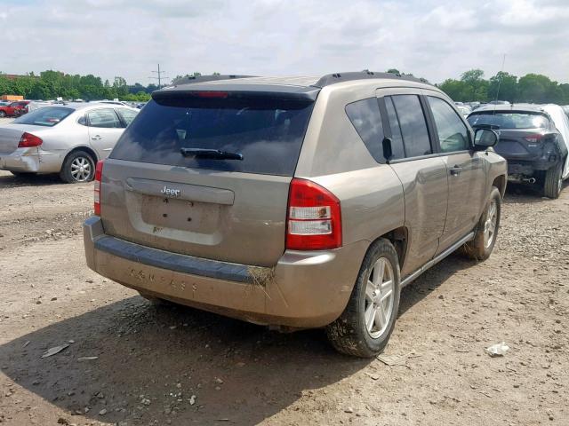 1J8FT47W87D200381 - 2007 JEEP COMPASS GOLD photo 4