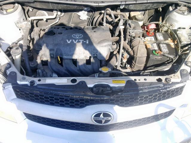 JTKKT624X65015788 - 2006 TOYOTA SCION XA SILVER photo 7