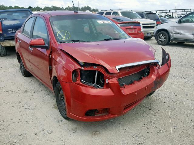 KL1TD5DE0AB126652 - 2010 CHEVROLET AVEO LS RED photo 1