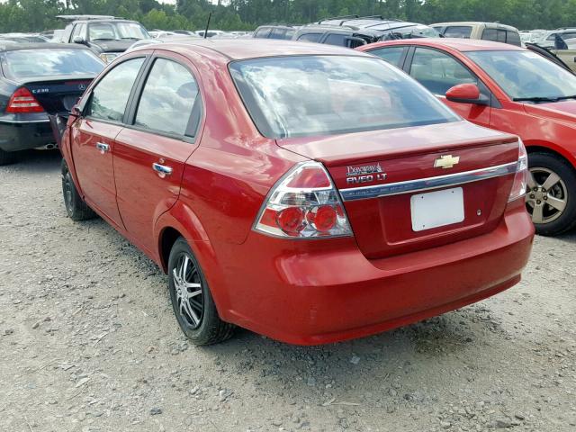 KL1TD5DE0AB126652 - 2010 CHEVROLET AVEO LS RED photo 3