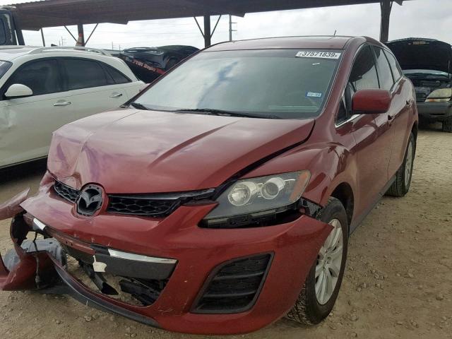 JM3ER2W58A0303269 - 2010 MAZDA CX-7 RED photo 2