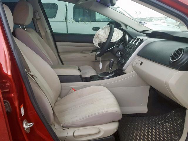 JM3ER2W58A0303269 - 2010 MAZDA CX-7 RED photo 5