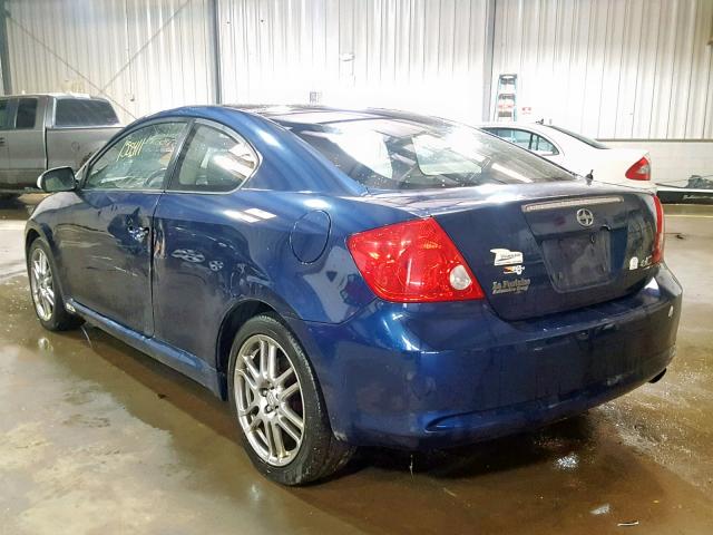 JTKDE177250035327 - 2005 TOYOTA SCION TC BLUE photo 3