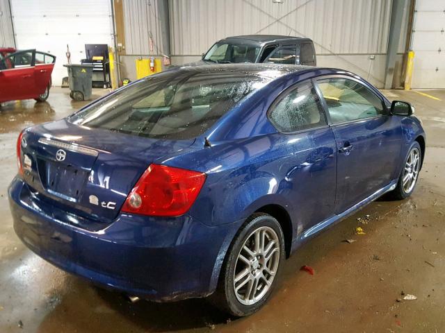 JTKDE177250035327 - 2005 TOYOTA SCION TC BLUE photo 4