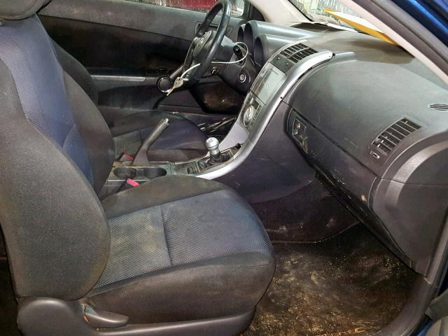 JTKDE177250035327 - 2005 TOYOTA SCION TC BLUE photo 5