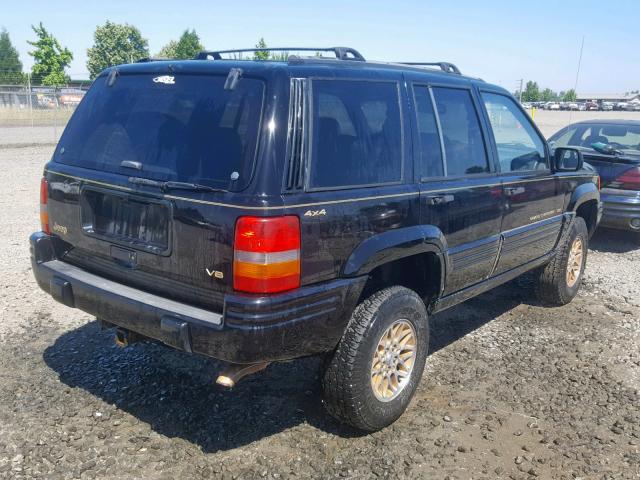 1J4GZ78Y7TC284375 - 1996 JEEP GRAND CHER BLACK photo 4