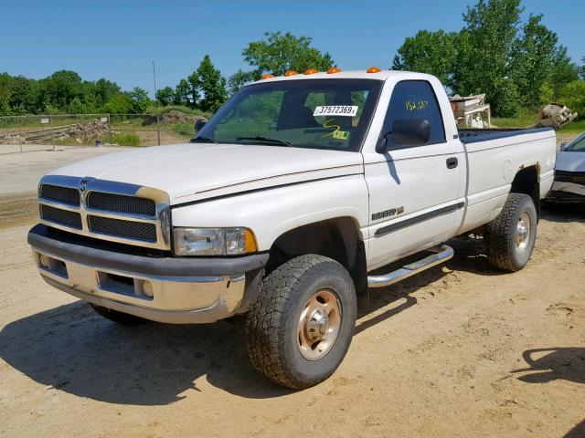 3B7KF26Z51M543786 - 2001 DODGE RAM 2500 WHITE photo 2