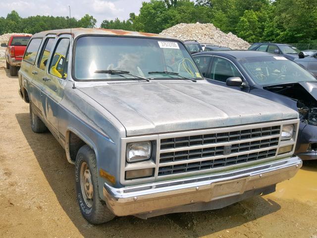 1GNER16K4LF141611 - 1990 CHEVROLET SUBURBAN R BLUE photo 1