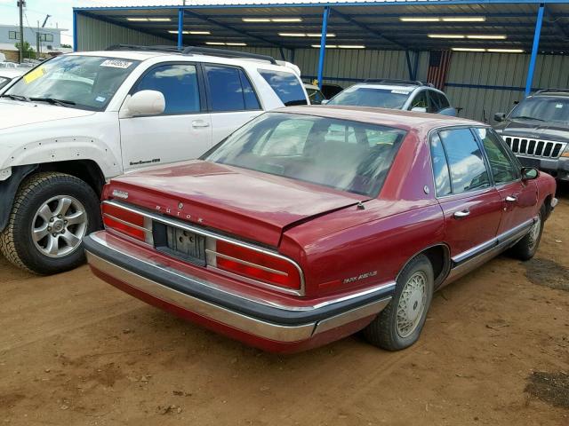 1G4CW53L6N1638393 - 1992 BUICK PARK AVENU BURGUNDY photo 4