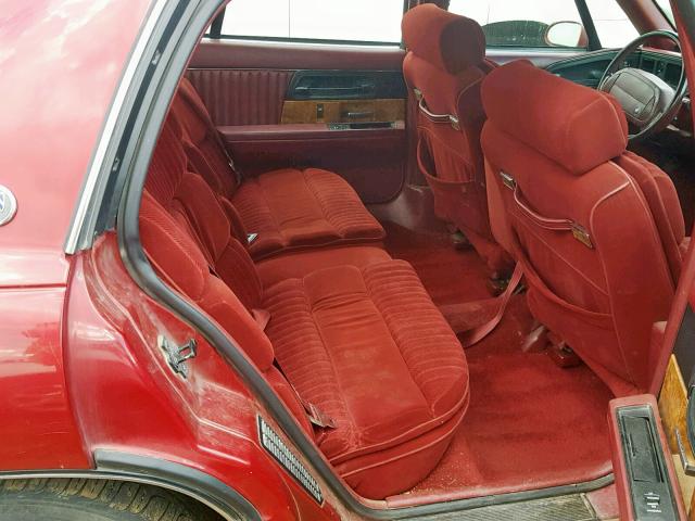 1G4CW53L6N1638393 - 1992 BUICK PARK AVENU BURGUNDY photo 6